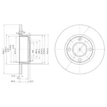 Диск гальмівний DELPHI BG2752