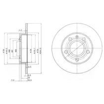 Диск гальмівний DELPHI BG2753C