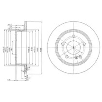 Диск гальмівний DELPHI BG2761