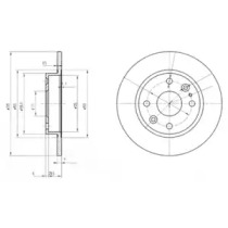Диск гальмівний DELPHI BG2803