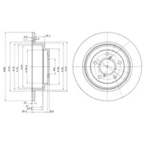 Диск гальмівний DELPHI BG2826