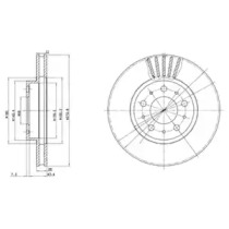 Диск тормозной DELPHI BG2841