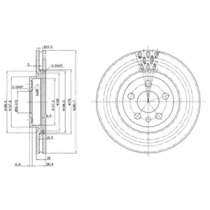 Диск тормозной DELPHI BG2844