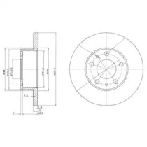 Тормозний диск DELPHI BG2845