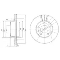 Диск тормозной DELPHI BG2846