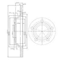 Диск тормозной DELPHI BG2987