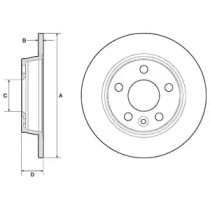 Диск тормозной DELPHI BG3026