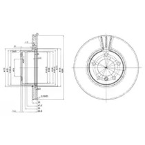 Диск тормозной DELPHI BG3043