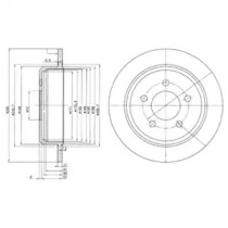 Диск тормозной DELPHI BG3073