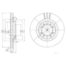 Диск тормозной DELPHI BG3099