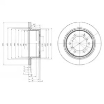 Диск гальмівний DELPHI BG3105