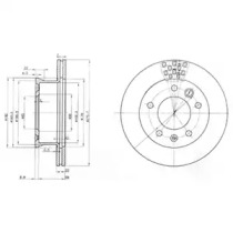 Диск тормозной DELPHI BG3236