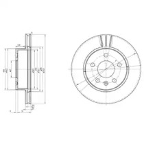 Диск гальмівний DELPHI BG3296