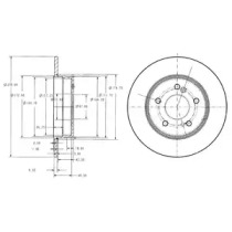 Тормозний диск DELPHI BG3326C