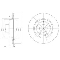 Диск тормозной DELPHI BG3394