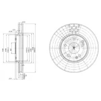 Диск тормозной DELPHI BG3396