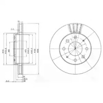 Диск тормозной DELPHI BG3401