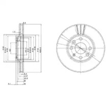 Диск гальмівний DELPHI BG3404