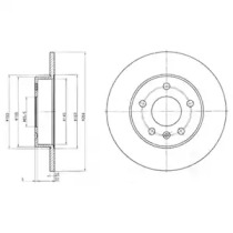 Диск гальмівний DELPHI BG3406