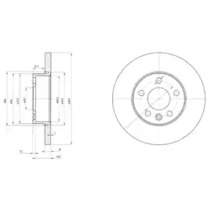 Диск тормозной DELPHI BG3415