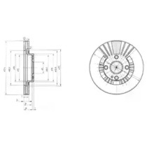 Диск тормозной DELPHI BG3509
