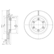 Диск тормозной DELPHI BG3523