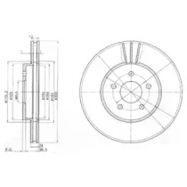 Диск тормозной DELPHI BG3537
