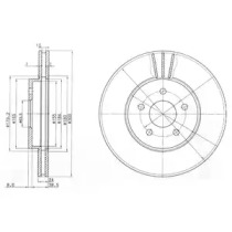 Диск тормозной DELPHI BG3537C