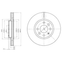 Тормозний диск DELPHI BG3569C