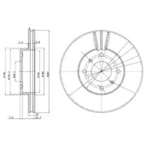 Диск тормозной DELPHI BG3596