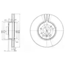 Тормозний диск DELPHI BG3628