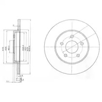 Тормозний диск DELPHI BG3663C