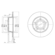 Диск тормозной DELPHI BG3672