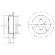 Диск гальмівний DELPHI BG3680