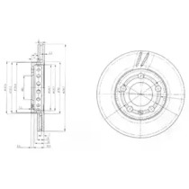 Диск гальмівний DELPHI BG3695