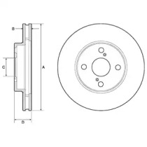 Диск тормозной DELPHI BG3734