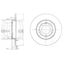 Диск тормозной DELPHI BG3738