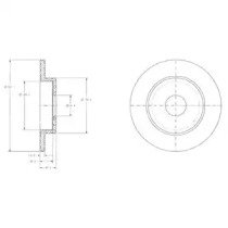 Диск тормозной DELPHI BG3761