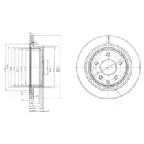Диск тормозной DELPHI BG3765C