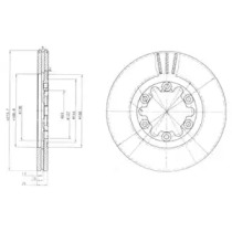 Диск гальмівний DELPHI BG3809