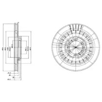 Диск тормозной DELPHI BG3847