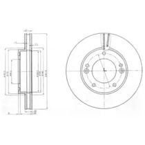 Диск гальмівний DELPHI BG3858
