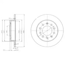 Диск тормозной DELPHI BG3862