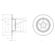 Диск тормозной DELPHI BG3873