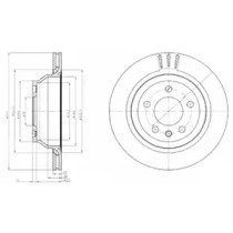 Диск гальмівний DELPHI BG3894