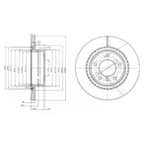 Диск тормозной DELPHI BG3901C
