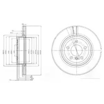 Диск тормозной DELPHI BG3938