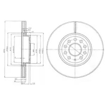 Диск тормозной DELPHI BG3953C