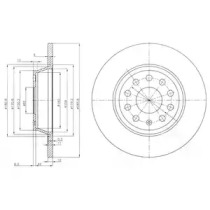 Диск гальмівний DELPHI BG3954C