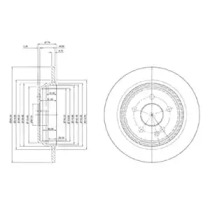 Диск гальмівний DELPHI BG3969